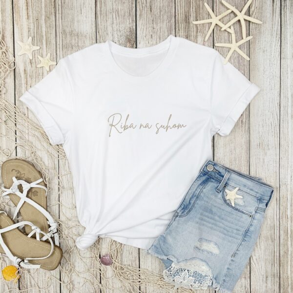 "Riba na suhom" T-shirt (nude)